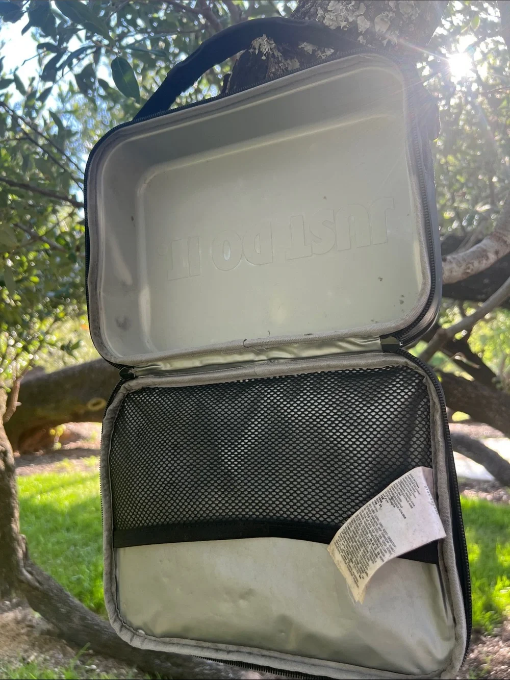 Nike Black Lunch Bag with White Logo